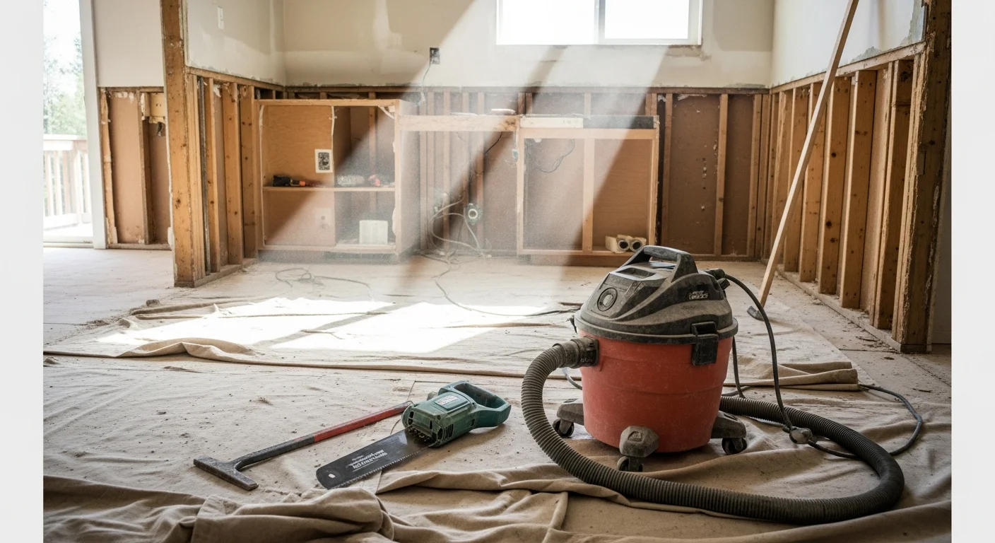 Interior demolition and debris removal for remodeling projects