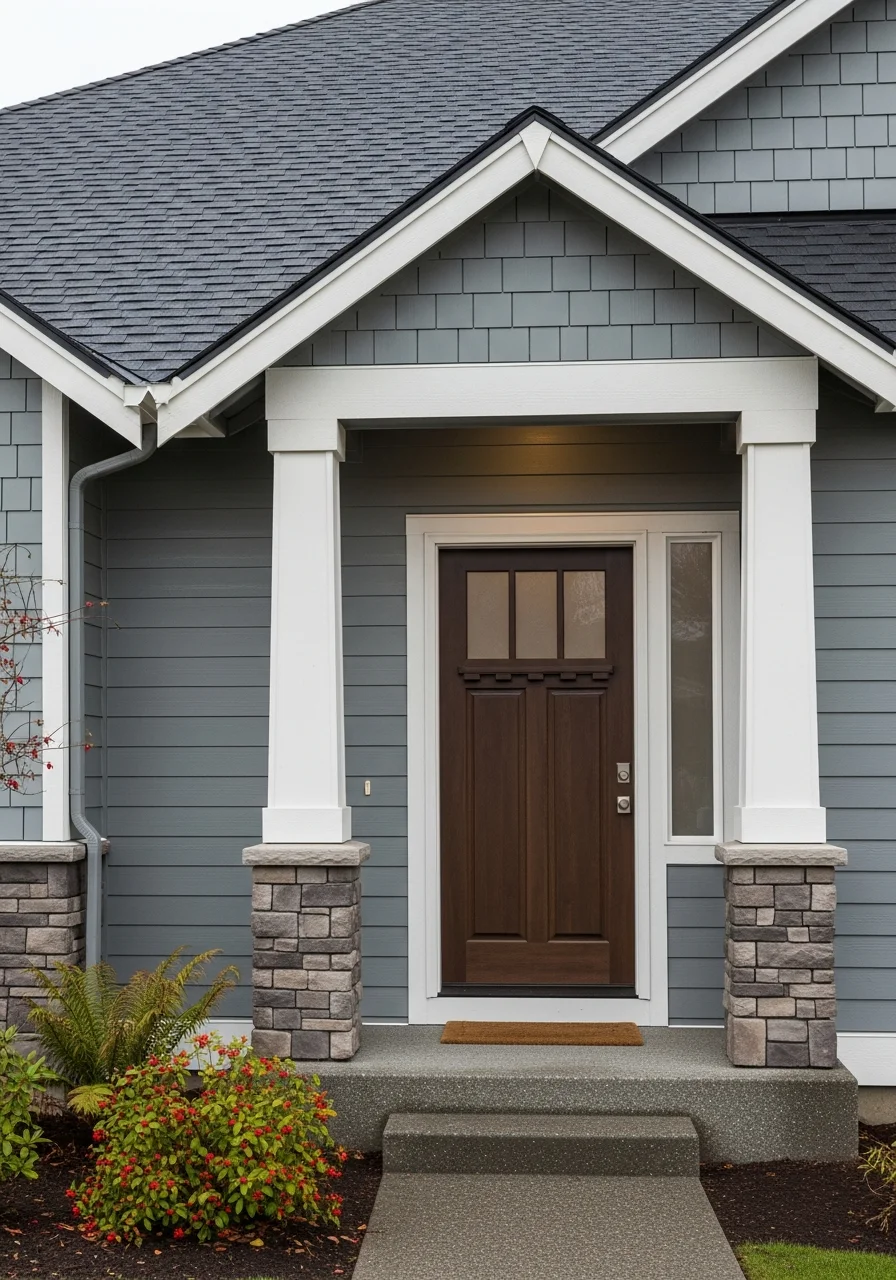 Puget Sound region home exterior showing solid construction and weather-appropriate materials.